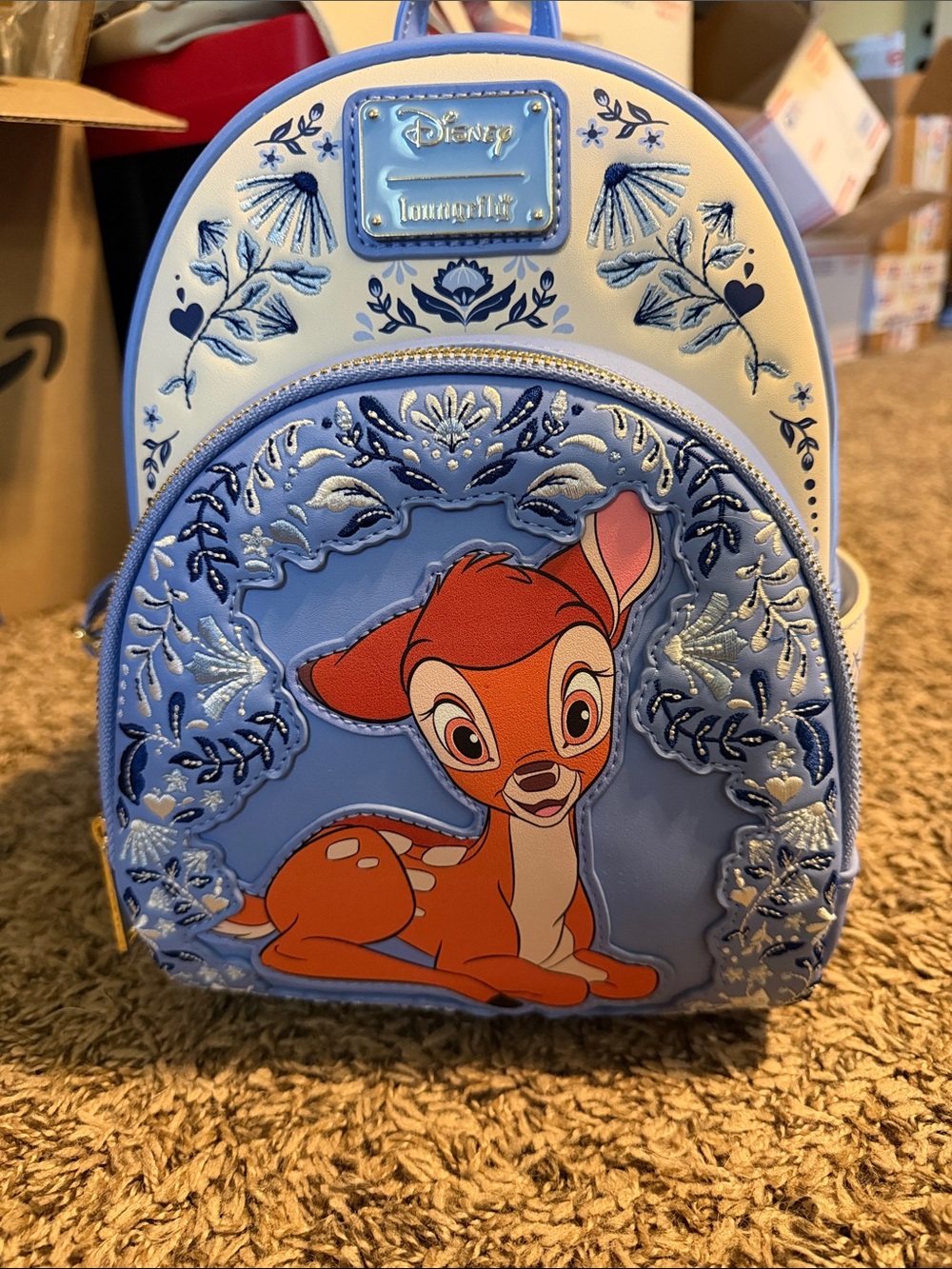 Loungefly Blue Bambi Kids Mini Backpack